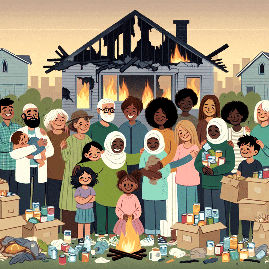 Local Community Comes Together to Support Family After Tragic Fire