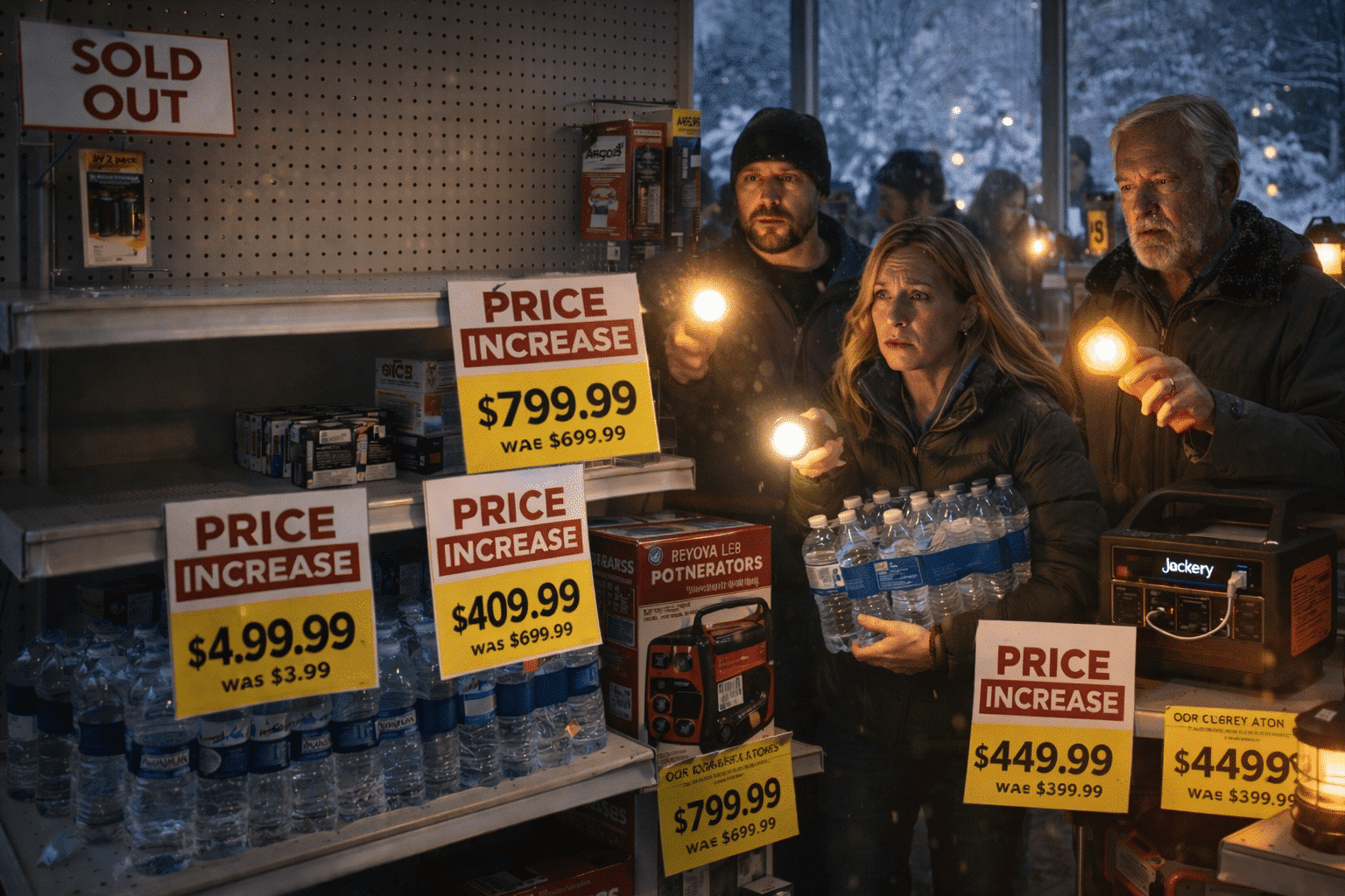 Emergency Supplies See Price Spikes as Storm Demand Surges