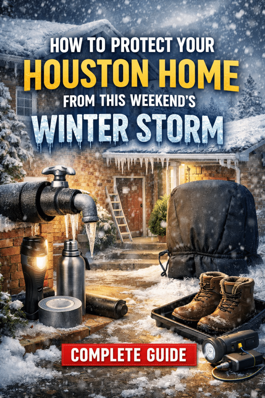 How to Protect Your Houston Home From This Weekend’s Winter Storm (Complete Guide)
