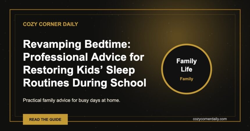 Revamping Bedtime: Professional Advice for Restoring Kids’ Sleep Routines During School Breaks