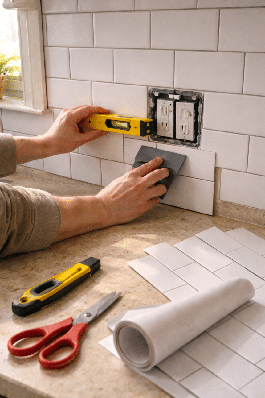 Peel-and-Stick Backsplash That Doesn’t Look Cheap (Renter-Friendly DIY Guide)