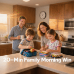 Back-to-School Morning Chaos Gone: The 20-Minute Family Launch System That Stuck After 6 Failures