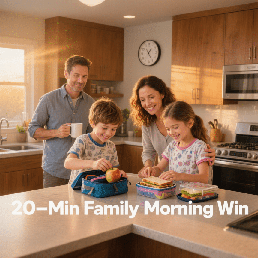 Back-to-School Morning Chaos Gone: The 20-Minute Family Launch System That Stuck After 6 Failures