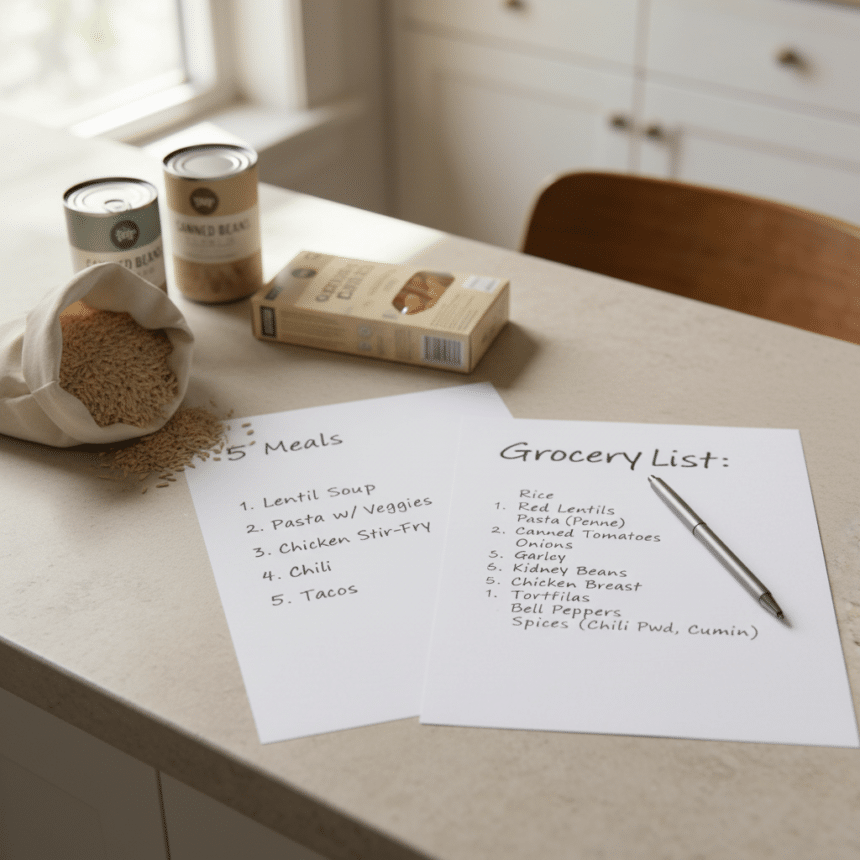 Grocery Spend Reset: 5 Meals a Week Method