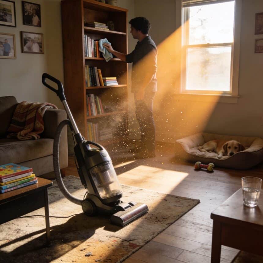 How to Dust Less at Home