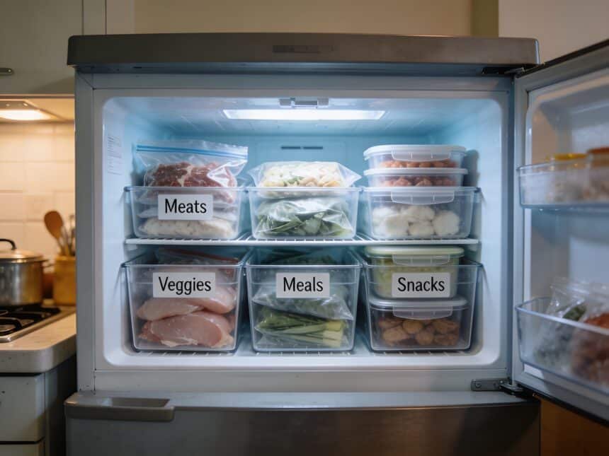 ADHD Freezer Bin System That Stops Lost Leftovers