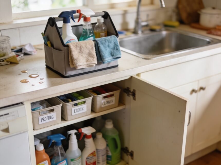How to Organize Cleaning Supplies That Get Used