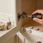 Fixing Loose Cabinet Hinges to Quiet an Overwhelming Kitchen