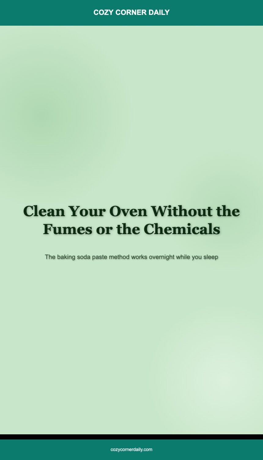 How to Clean an Oven Without Chemicals or Commercial Cleaners
