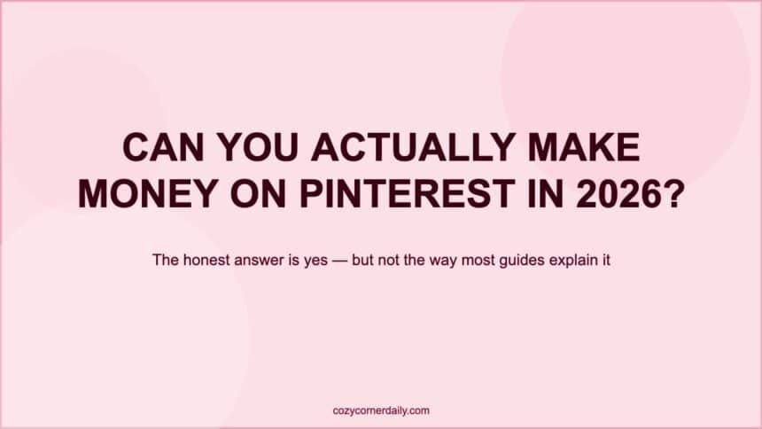 Can You Really Make Money on Pinterest, The Honest Answer for 2026