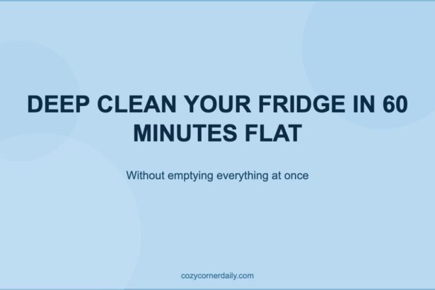 How to Deep Clean a Refrigerator in Under an Hour (Without Emptying the Whole Thing)