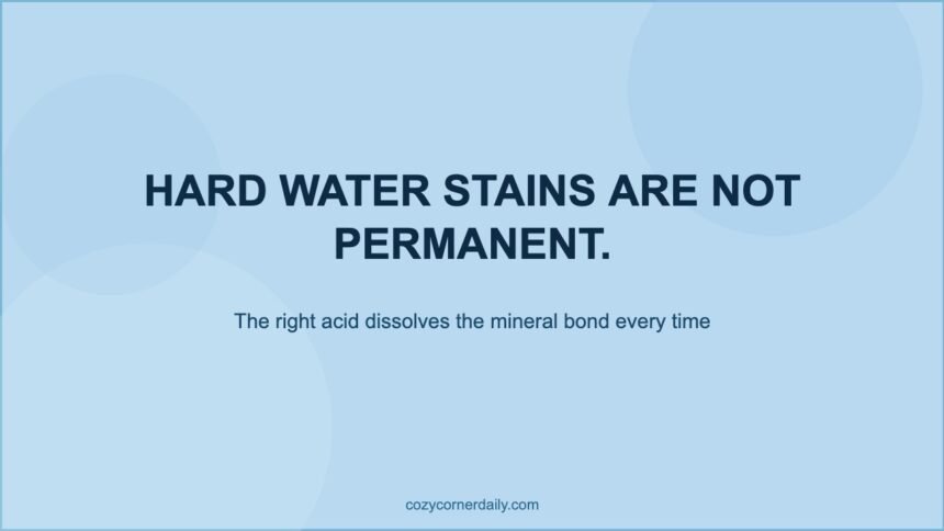 How to Remove Hard Water Stains From Every Surface in Your House
