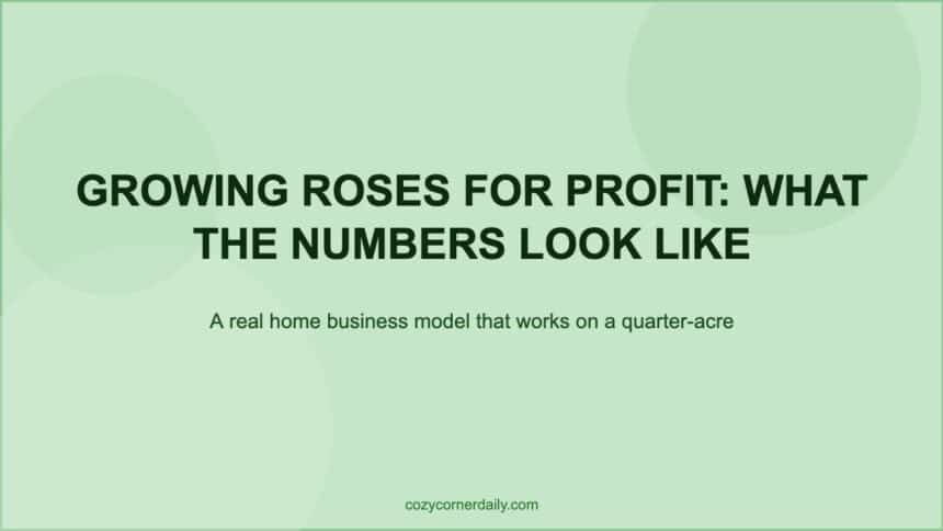How to Grow and Sell Roses as a Home-Based Business That Actually Pays