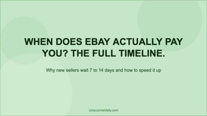 How to Get Your Money From eBay After a Sale (And Why It Sometimes Takes Longer)