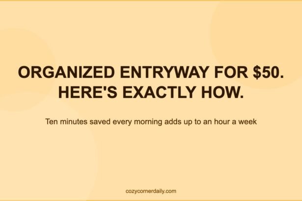 DIY Entryway Organization on a  Budget That Actually Works