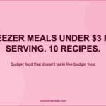 Budget Freezer Meals That Taste Like You Did Not Make Them on a Budget