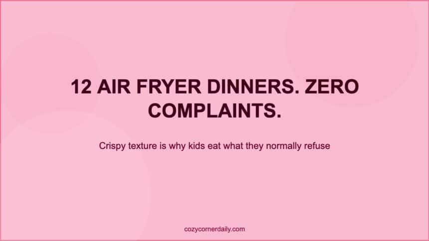 Air Fryer Recipes the Whole Family Will Eat Without Complaints