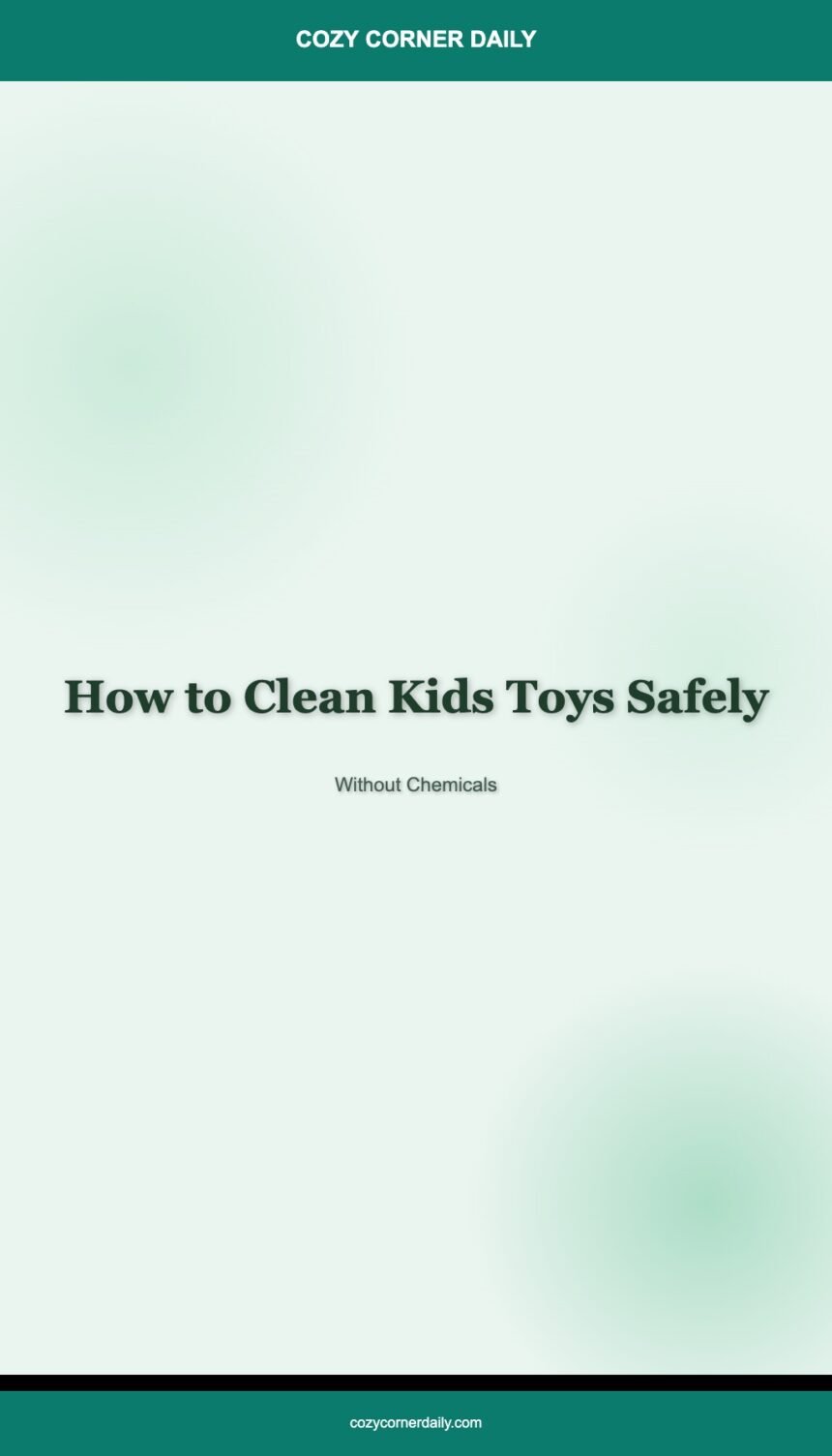 How to Clean Kids Toys Safely Without Chemicals