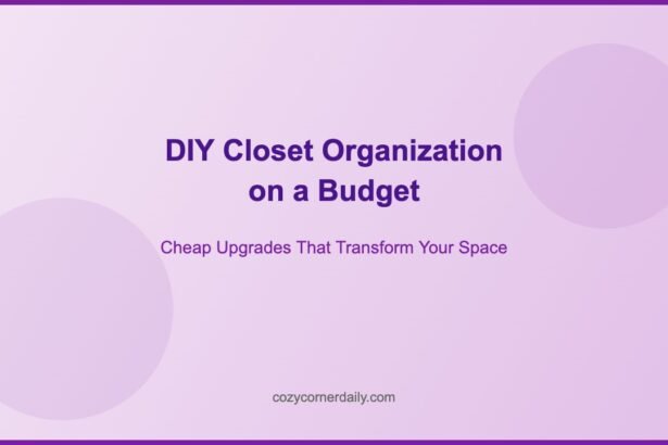 DIY Closet Organization on a Budget