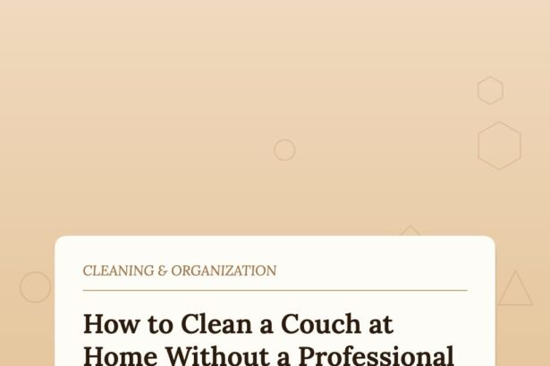 How to Clean a Couch Without a Steam Cleaner or Professional Service