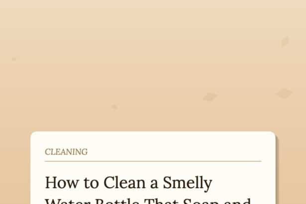 How to Clean a Smelly Water Bottle That Soap and Water Won’t Fix