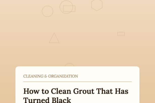 How to Clean Grout That Has Turned Black and Will Not Scrub Clean