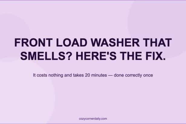 How to Clean a Front Load Washing Machine That Smells Like Mildew