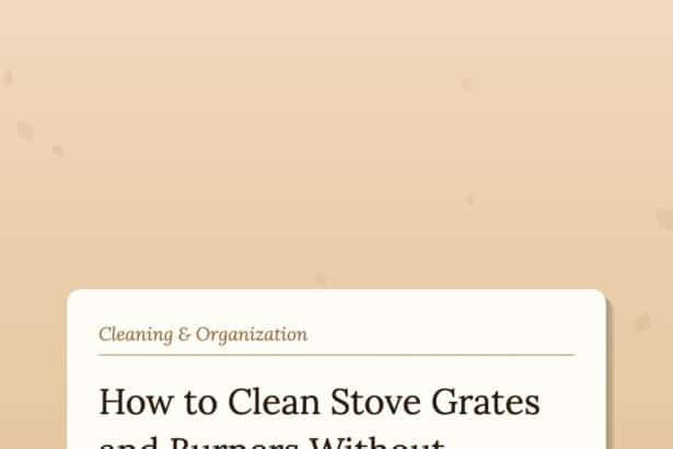 How to Clean Stove Grates and Burners Without Soaking Them Overnight