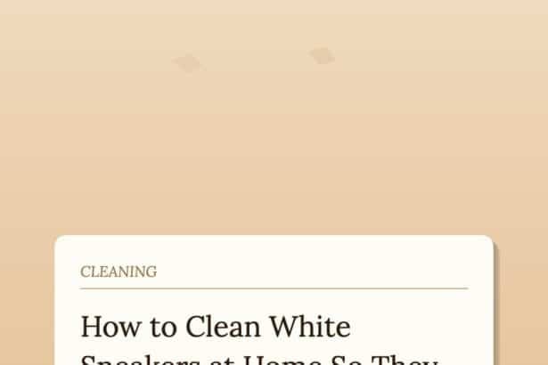 How to Clean White Sneakers at Home So They Look New Again