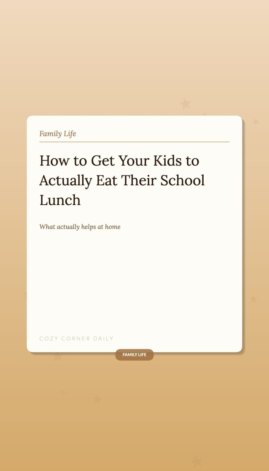 How to Get Your Kids to Actually Eat Their School Lunch How to Get Your Kids to Actually Eat Their School Lunch