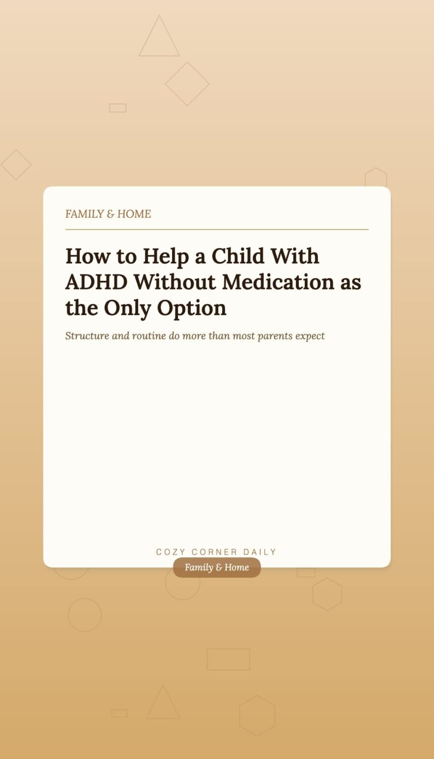 How to Help a Child With ADHD Thrive at Home and at School How to Help a Child With ADHD Thrive at Home and at School