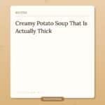 How to Make Creamy Potato Soup
