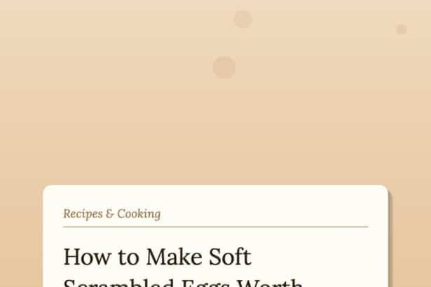 How to Make Soft Scrambled Eggs That Are Worth Getting Up For