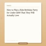 How to Plan a Kids Birthday Party for Under 0 That They Will Actually Love