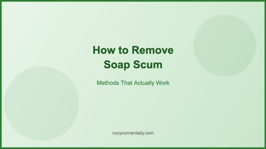 How to Remove Soap Scum: Methods That Actually Work
