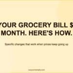 How to Save Money on Groceries When Prices Keep Going Up