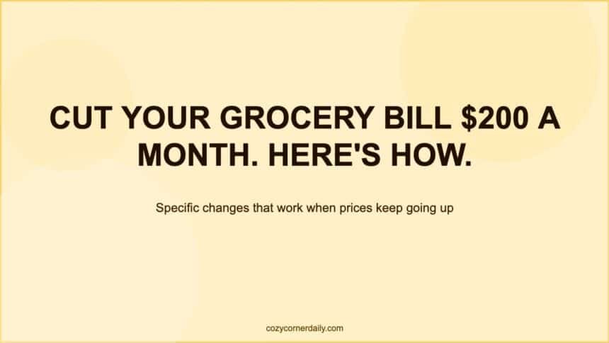 How to Save Money on Groceries When Prices Keep Going Up