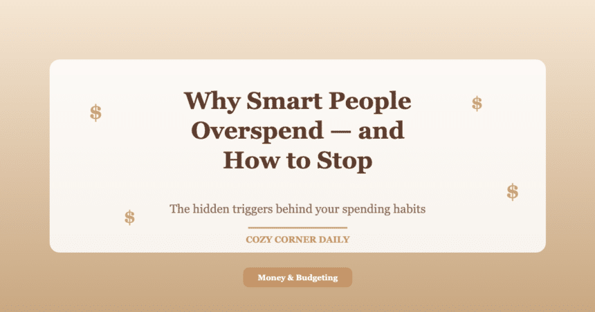 Why Smart People Overspend and How to Stop