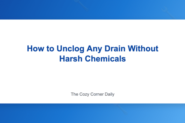 How to Unclog Any Drain Without Harsh Chemicals