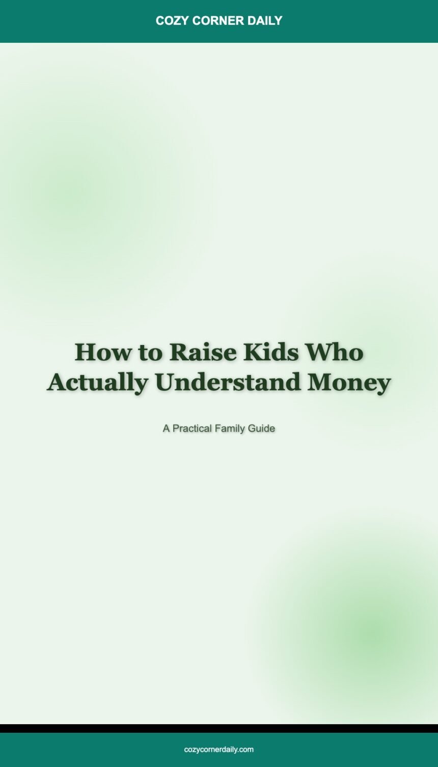 How to Raise Kids Who Actually Understand Money
