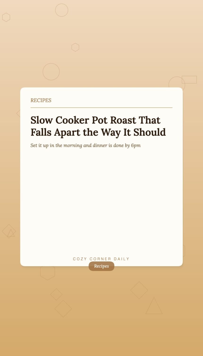 How to Make a Slow Cooker Pot Roast That Falls Apart Perfectly How to Make a Slow Cooker Pot Roast That Falls Apart Perfectly