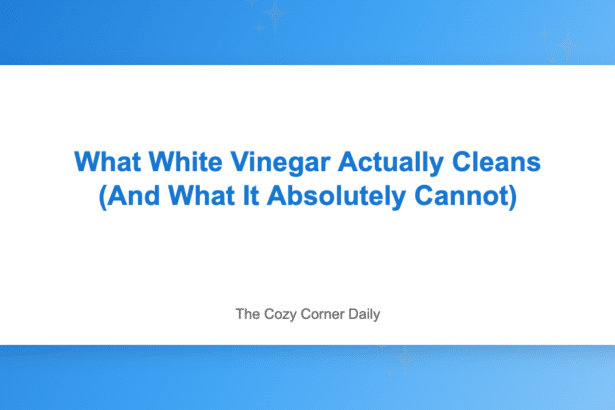 What White Vinegar Actually Cleans (And What It Absolutely Cannot)
