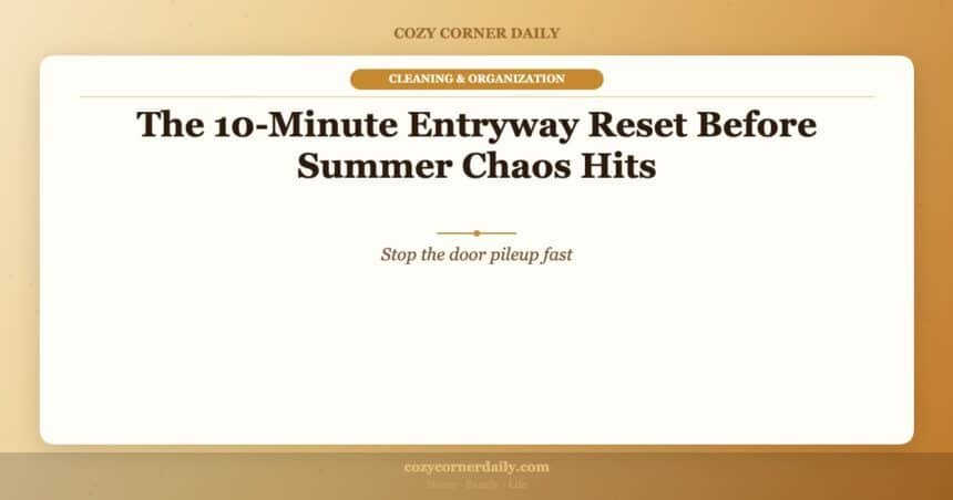 The 10-Minute Entryway Reset Before Summer Chaos Hits