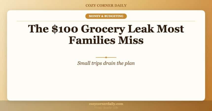The 0 Grocery Leak Most Families Miss