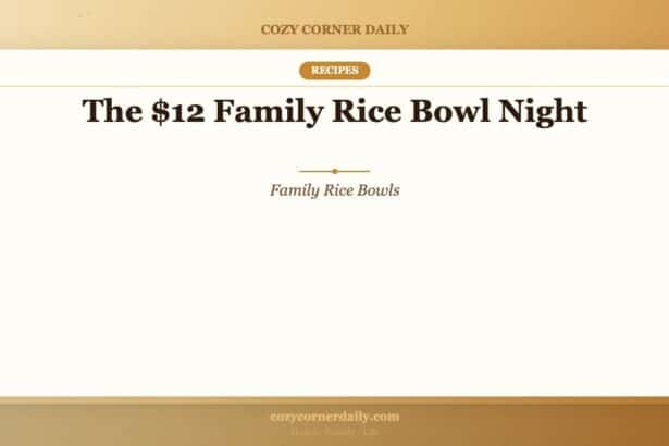 The  Family Rice Bowl Night