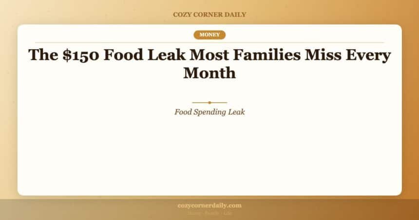 The 0 Food Leak Most Families Miss Every Month