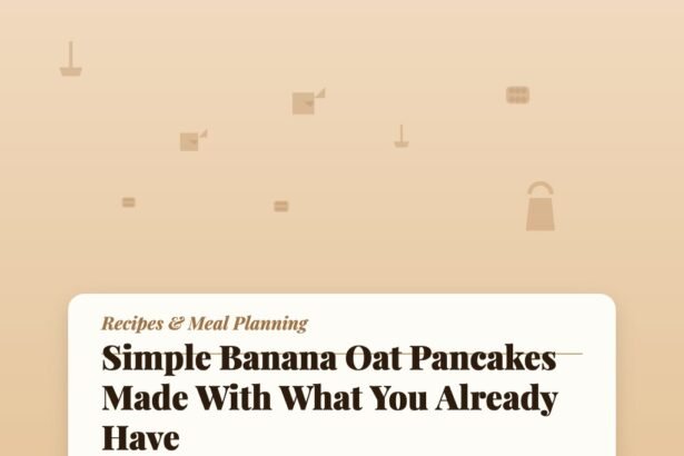 Simple Banana Oat Pancakes Made With What You Already Have