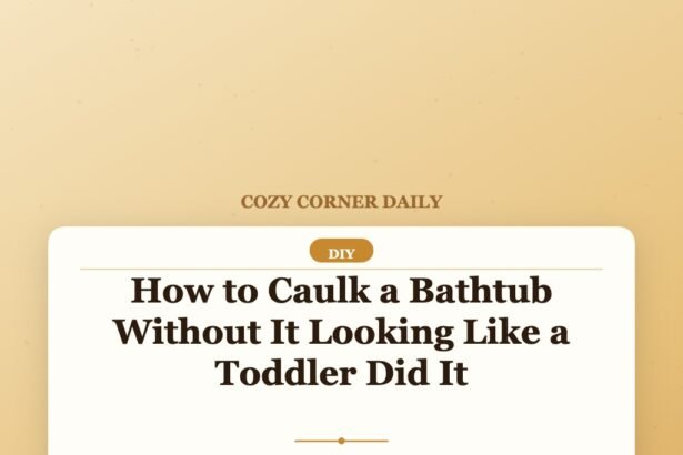 How to Caulk a Bathtub Without It Looking Like a Toddler Did It