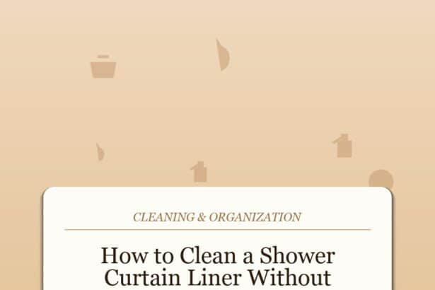 How to Clean a Shower Curtain Liner Without Replacing It