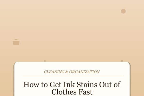How to Get Ink Stains Out of Clothes Before They Set